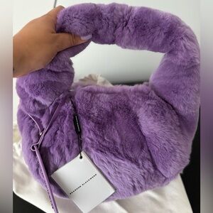 Brandon Blackwood BRAND NEW PARKER SHOULDER BAG PURPLE WITH ORIGINAL DUST BAG